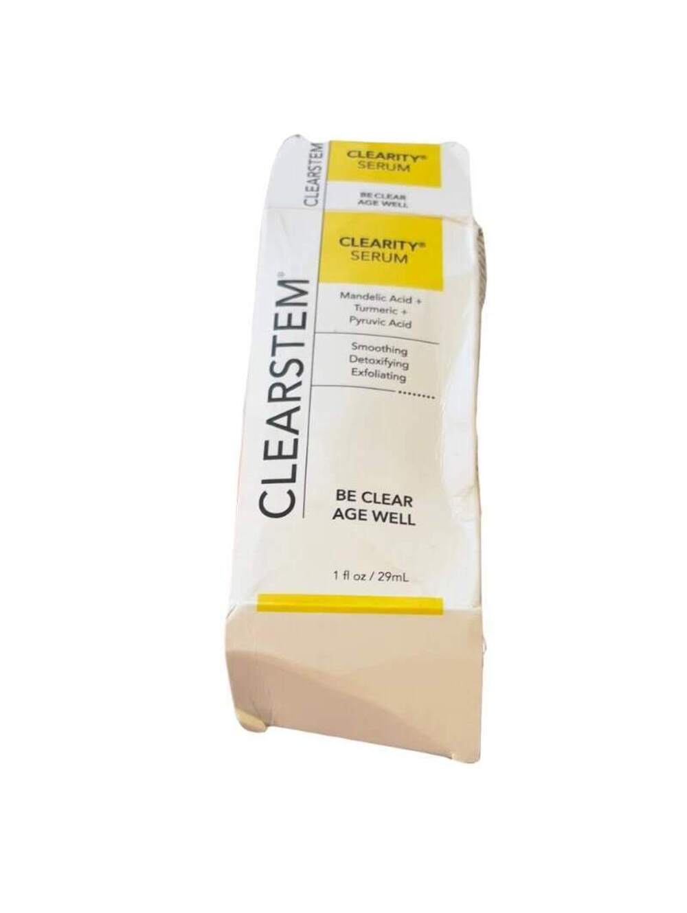 CLEARSTEM Clearity Serum Mandelic Acid Turmeric Pyruvic Acid 1 fl oz Open Box